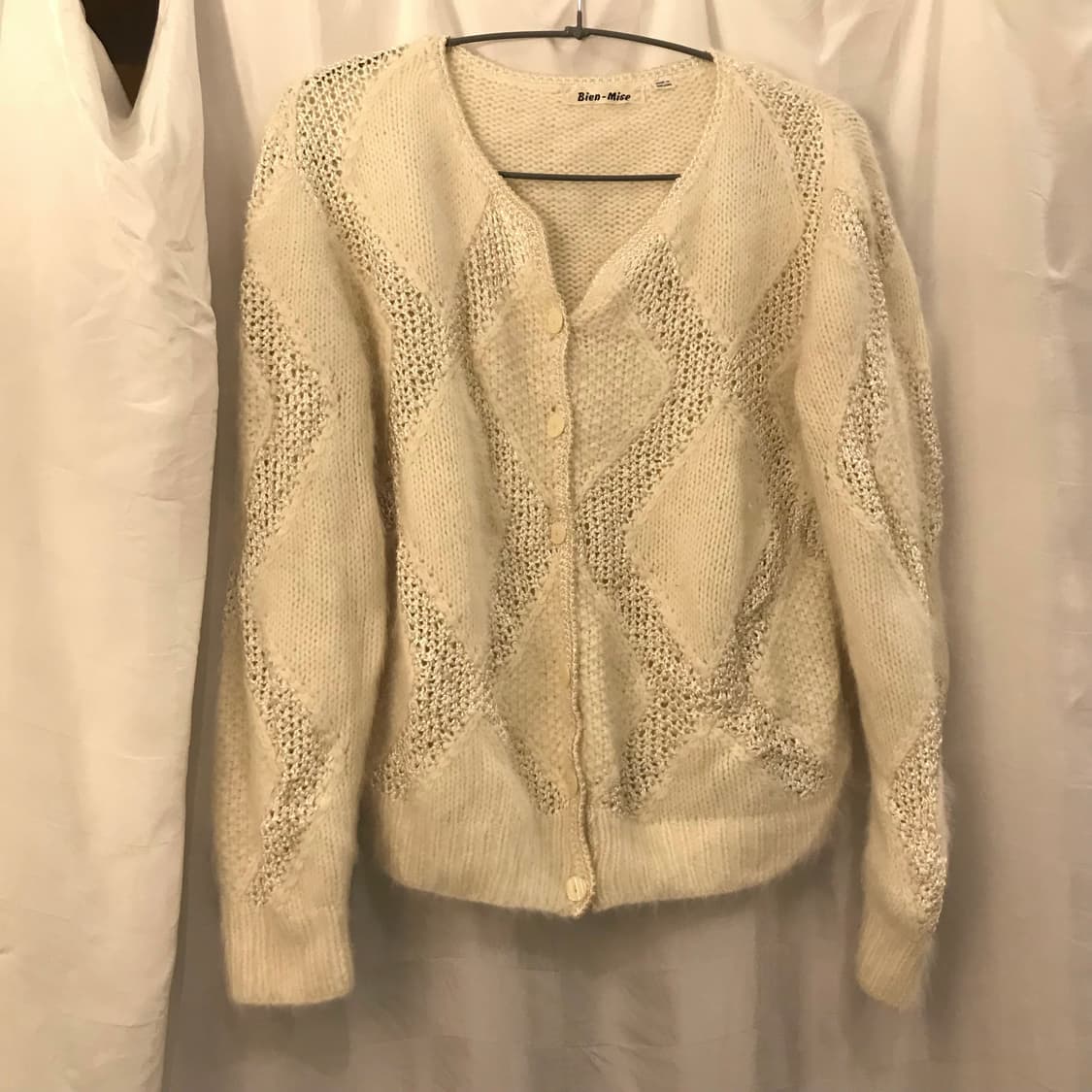 JPN Vintage 히메갸루 앙고라 니트 가디건 상품이미지2