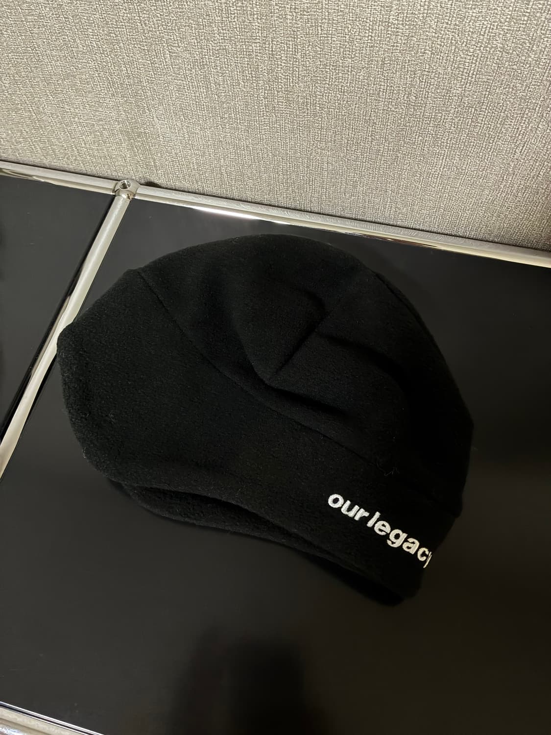 스투시 x 아워레가시 워크샵 폴라 플리스 비니 블랙 상품이미지3