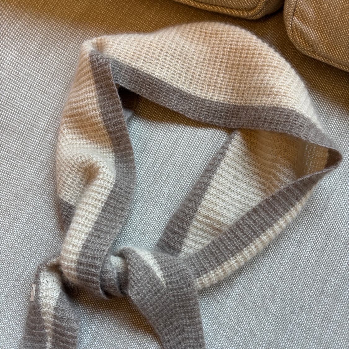 MARE BLUE 브랜드 캐시미어 100% 마름모 스카프 상품이미지8