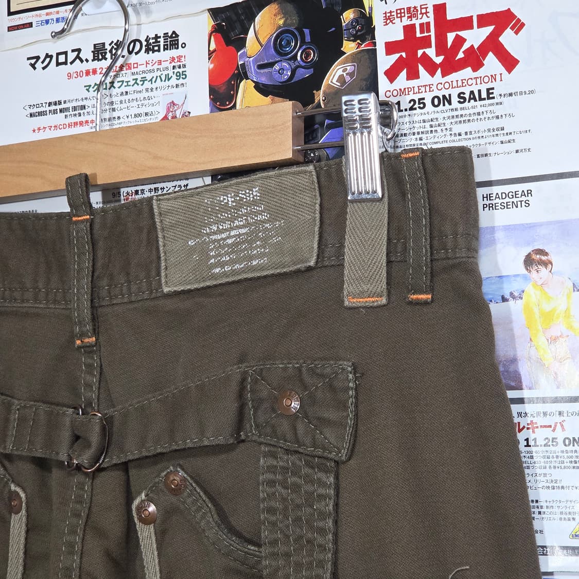 JPN 에드윈 카키 밀리터리 카고 팬츠 상품이미지4