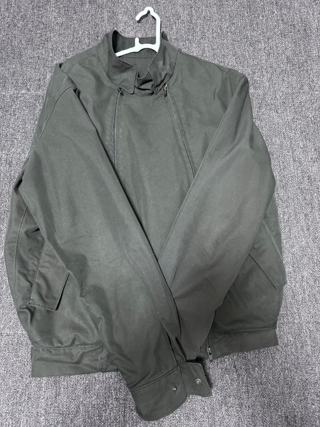 누마레 DOUBLE ZIP HARRINGTON JACKET BLACK 상품이미지3