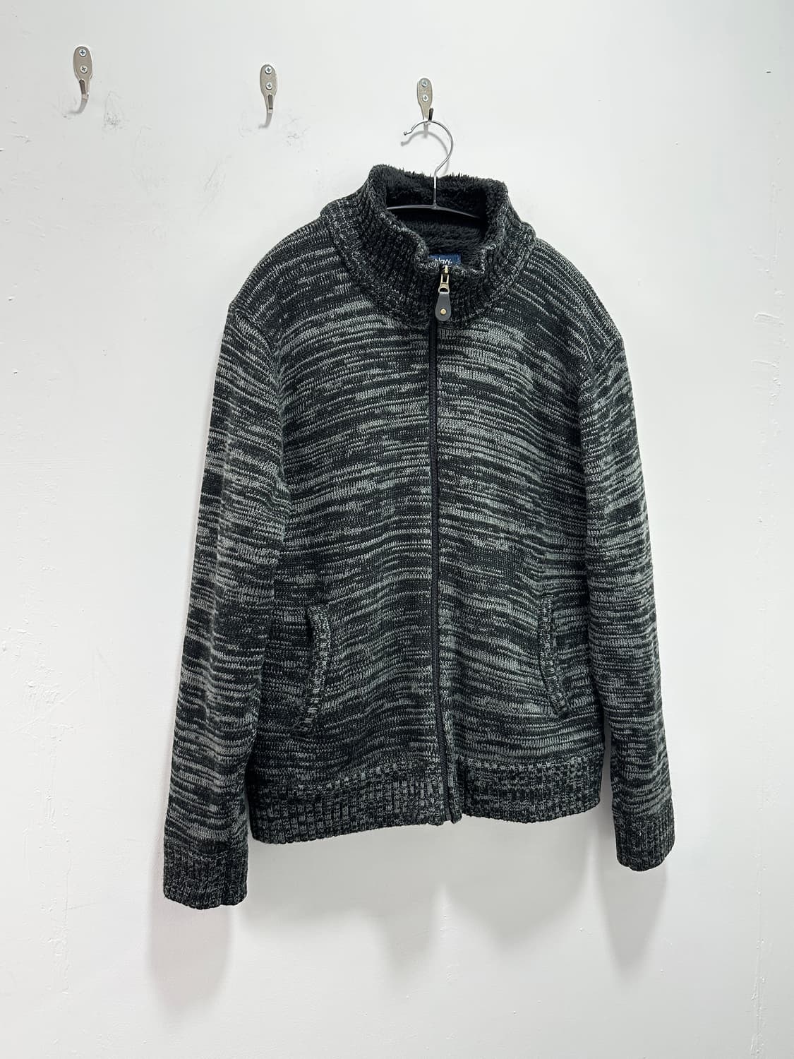 NAVY fur knit cardigan 상품이미지2