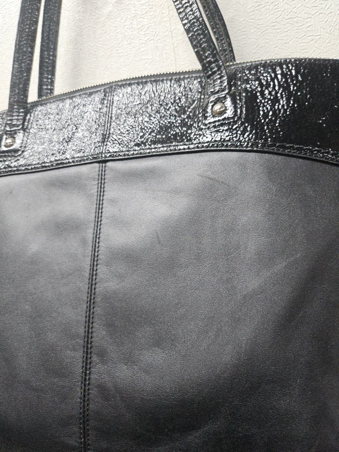 코치 가죽 블랙 로고 패턴 쇼퍼백 상품이미지5