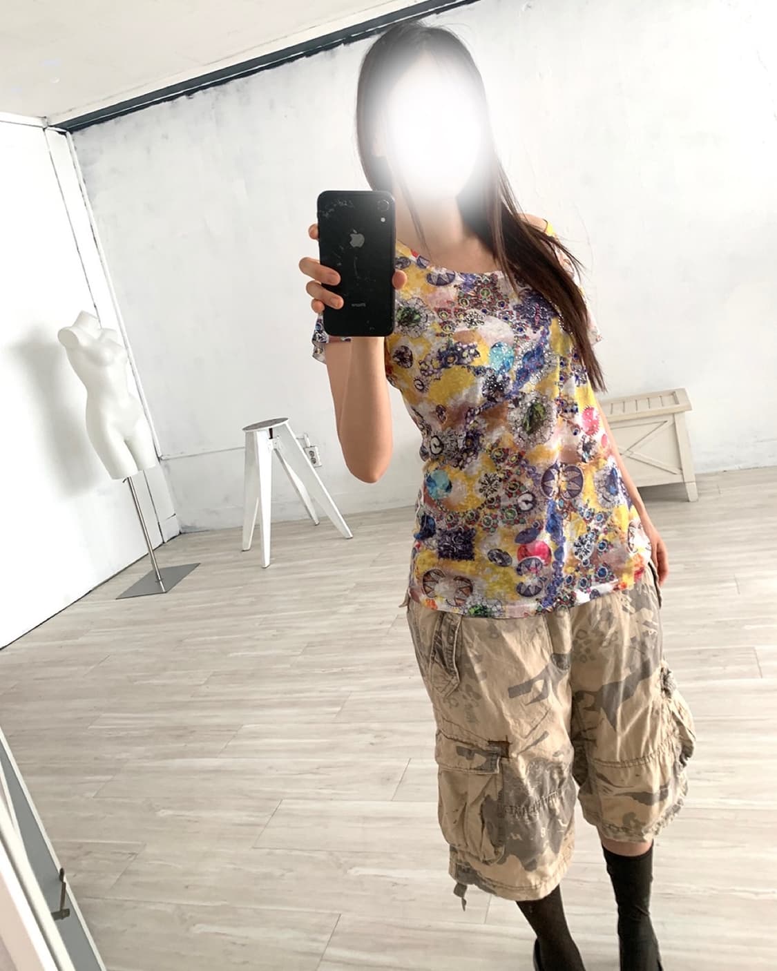 Y2K 00's Jewel Graphic Rhinestone Top 상품이미지3