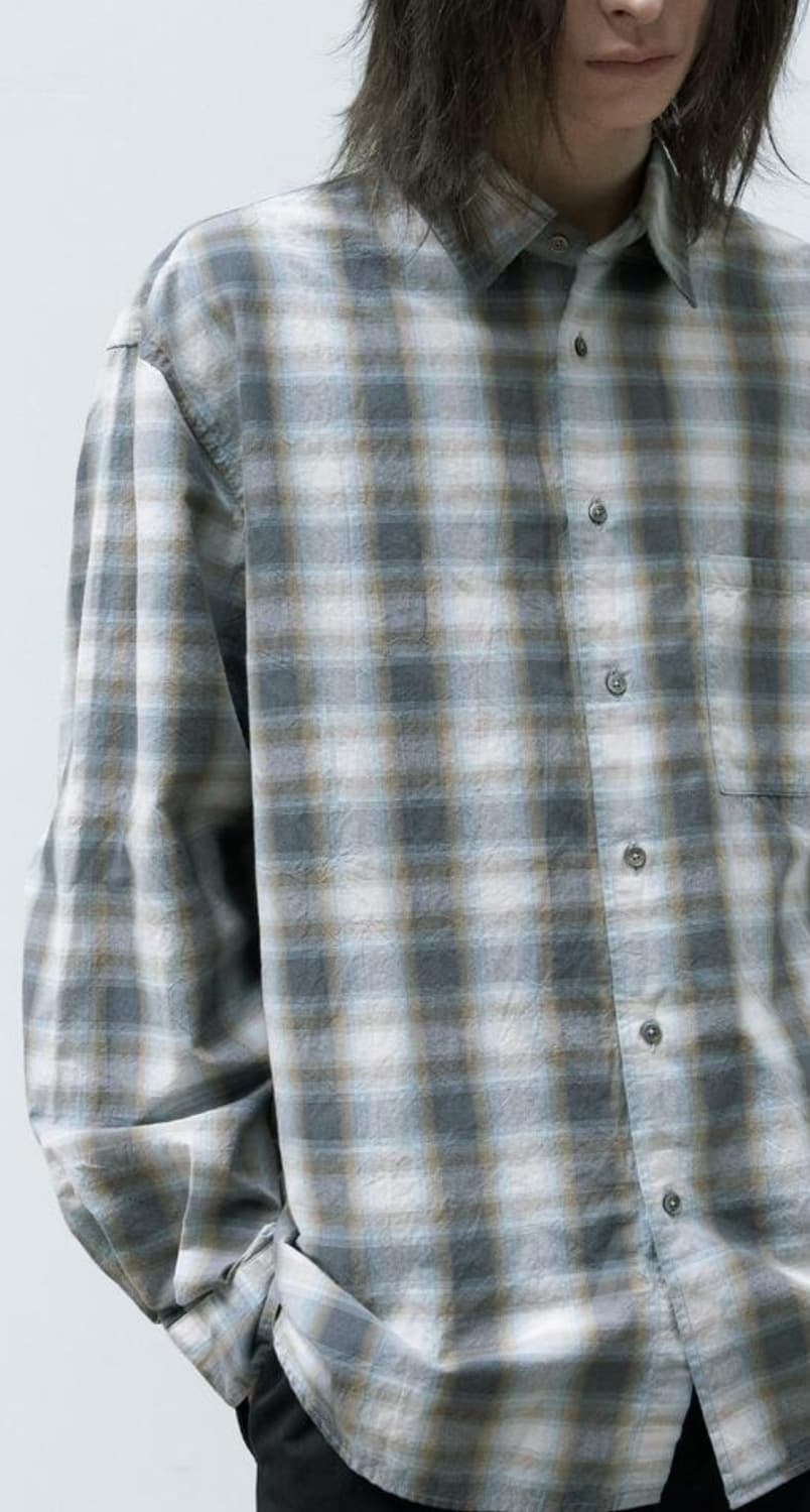 스틸네스 옴브레 체크셔츠 3사이즈 상품이미지2