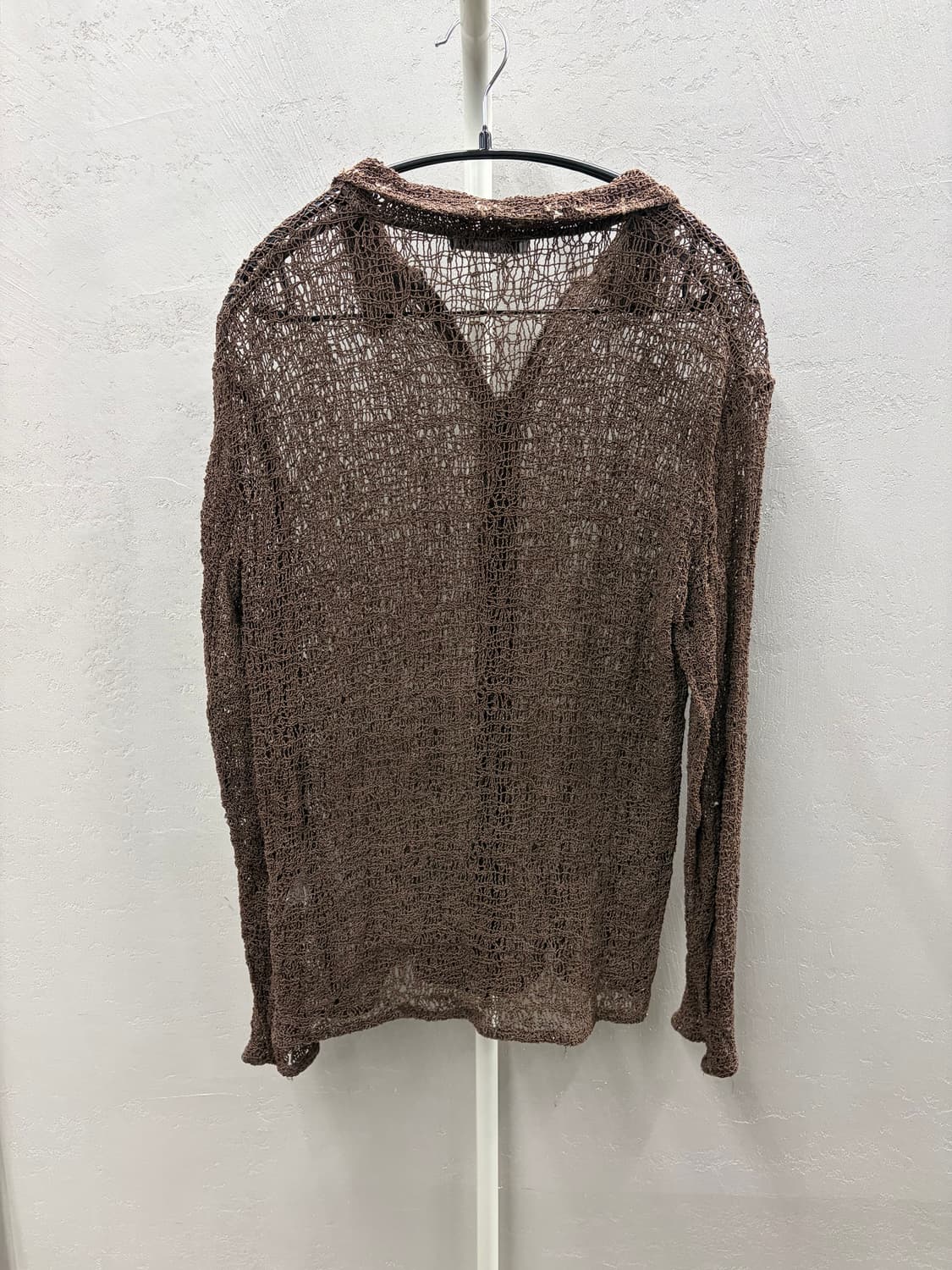 아모멘토 브라운 니트 집업 L 상품이미지5