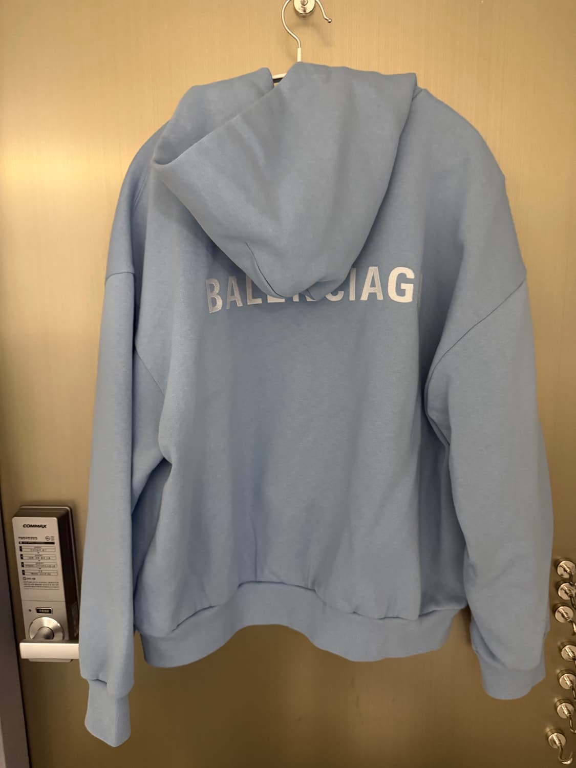 발렌시아가 블루 지퍼 후드티 상품이미지2