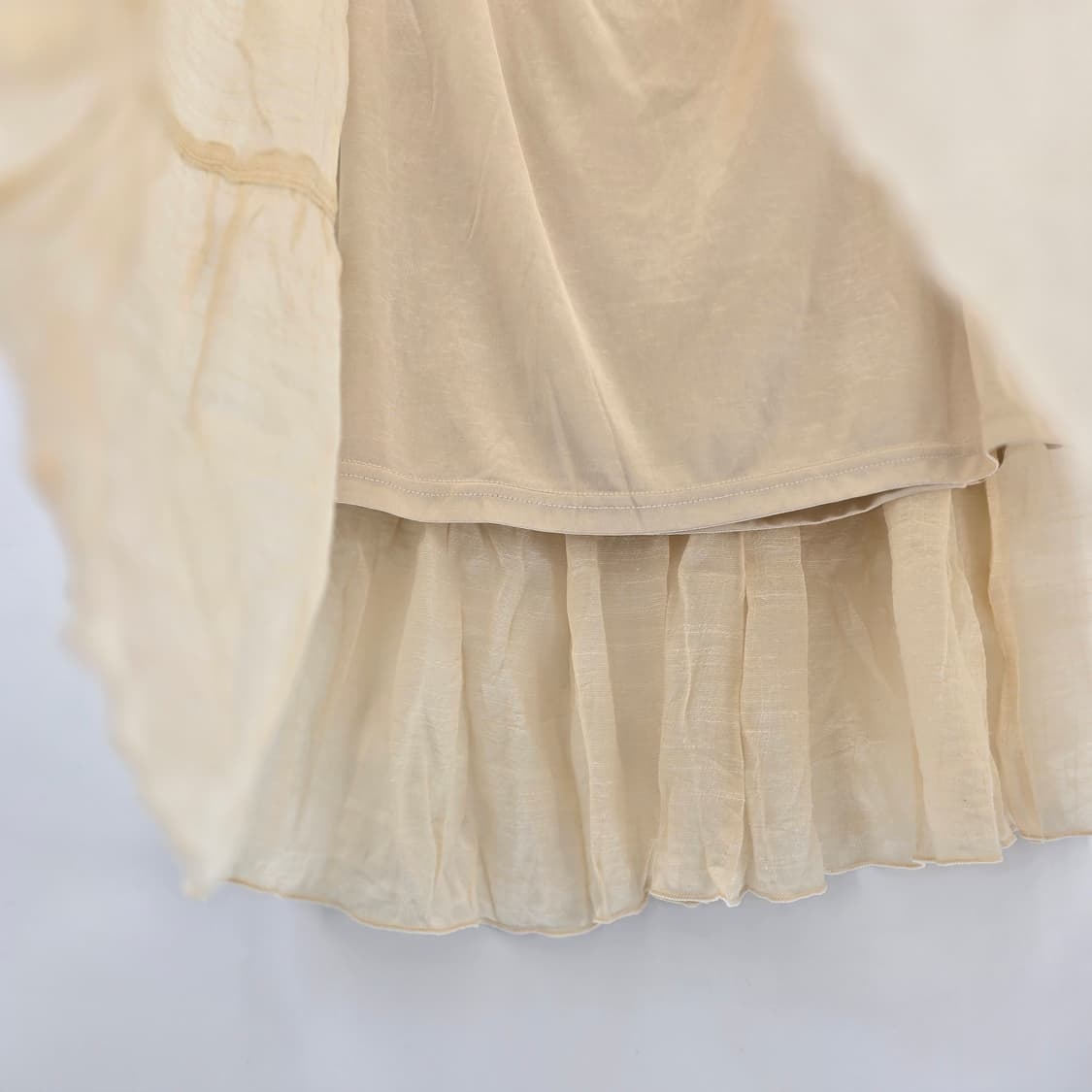 일본 빈티지 내추럴 레이스 모리걸 롱 스커트 상품이미지4