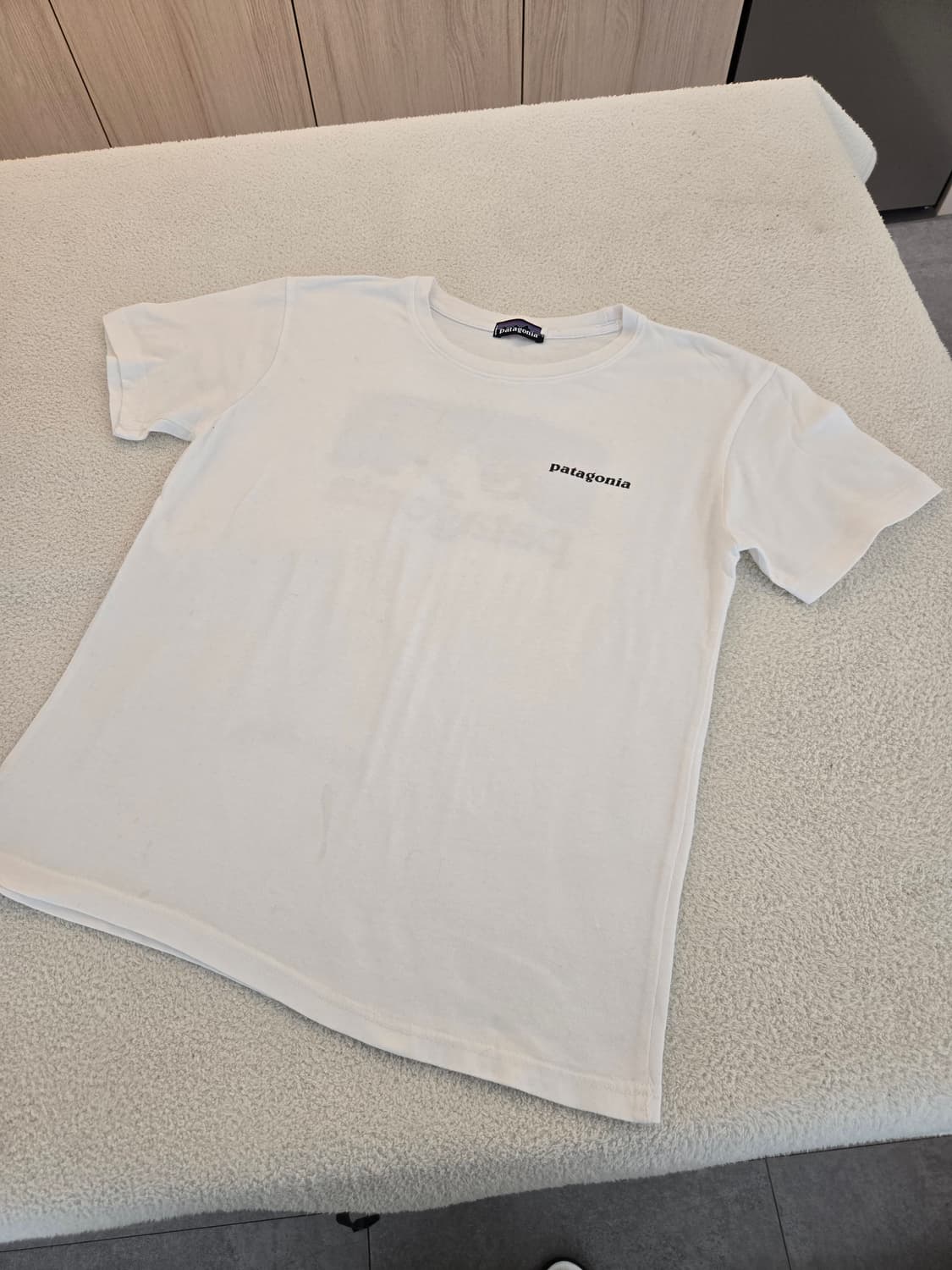 파타고니아 흰색 반팔 티셔츠 S 상품이미지1