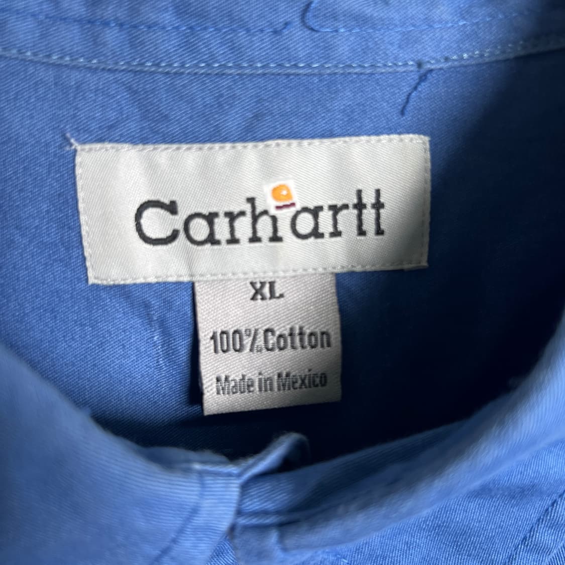Carhartt 칼하트 블루 코튼 워크 셔츠 XL 상품이미지3