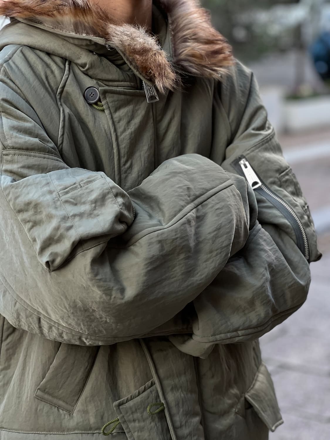 bed j.w ford  n-3b 자켓 카키컬러 새상품 상품이미지4