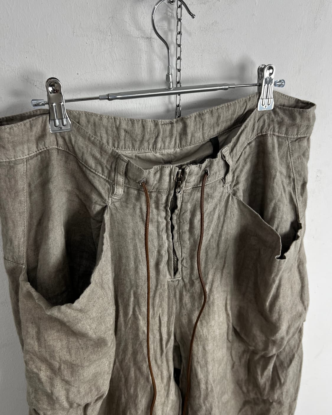 Kazuyuki Kumagai Attachment 린넨 사루엘팬츠 상품이미지5