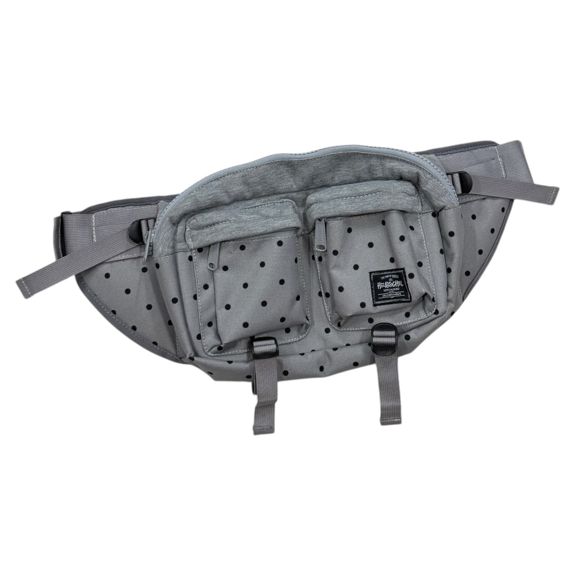 스투시 X 허쉘 도트 땡땡이 웨이스트백 힙색 가방 그레이 상품이미지2