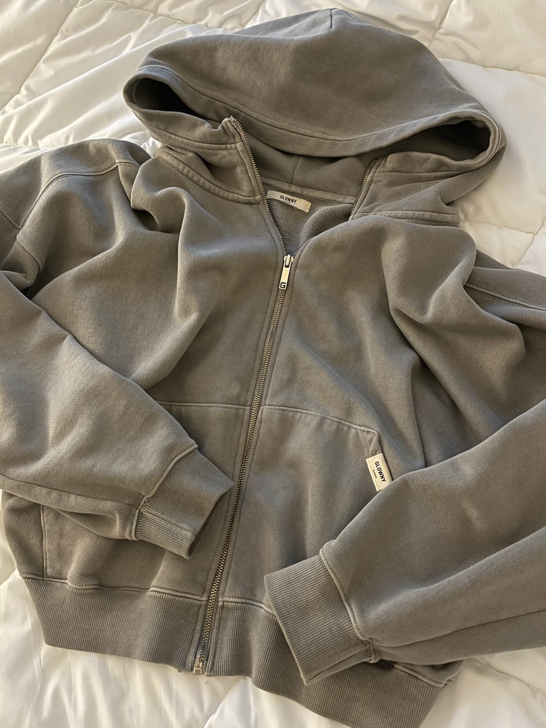 *가격조정x/판매중단예정* 글로니 WASHED BOXY ZIP UP 상품이미지1