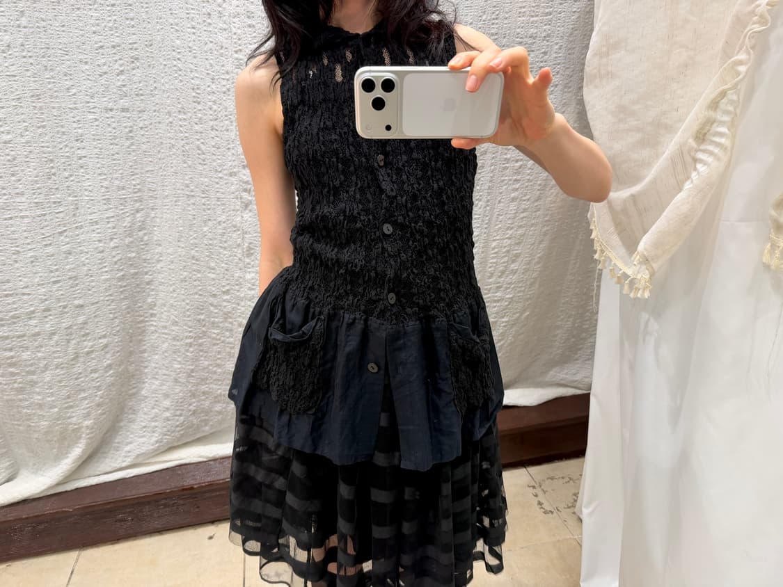 Veiled Noir Top 상품이미지2