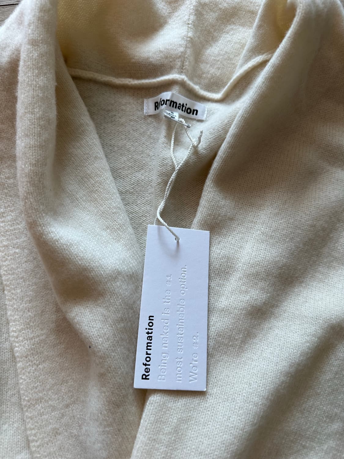 새상품 리포메이션(reformation) 엘레오노라 울 가디건 S 상품이미지6