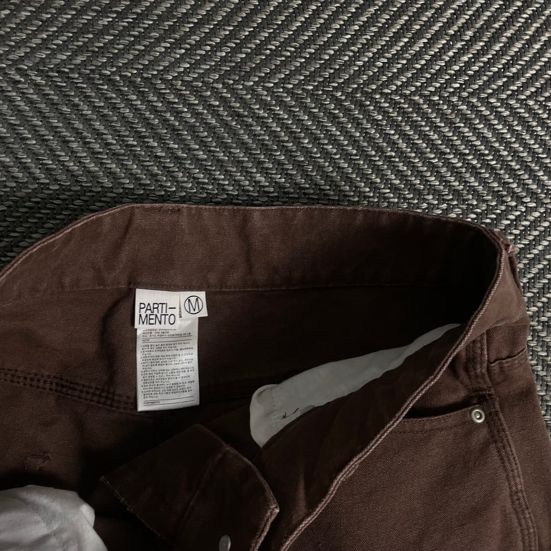 파르티멘토 브라운 와이드 카펜터 팬츠 y 3783 상품이미지5