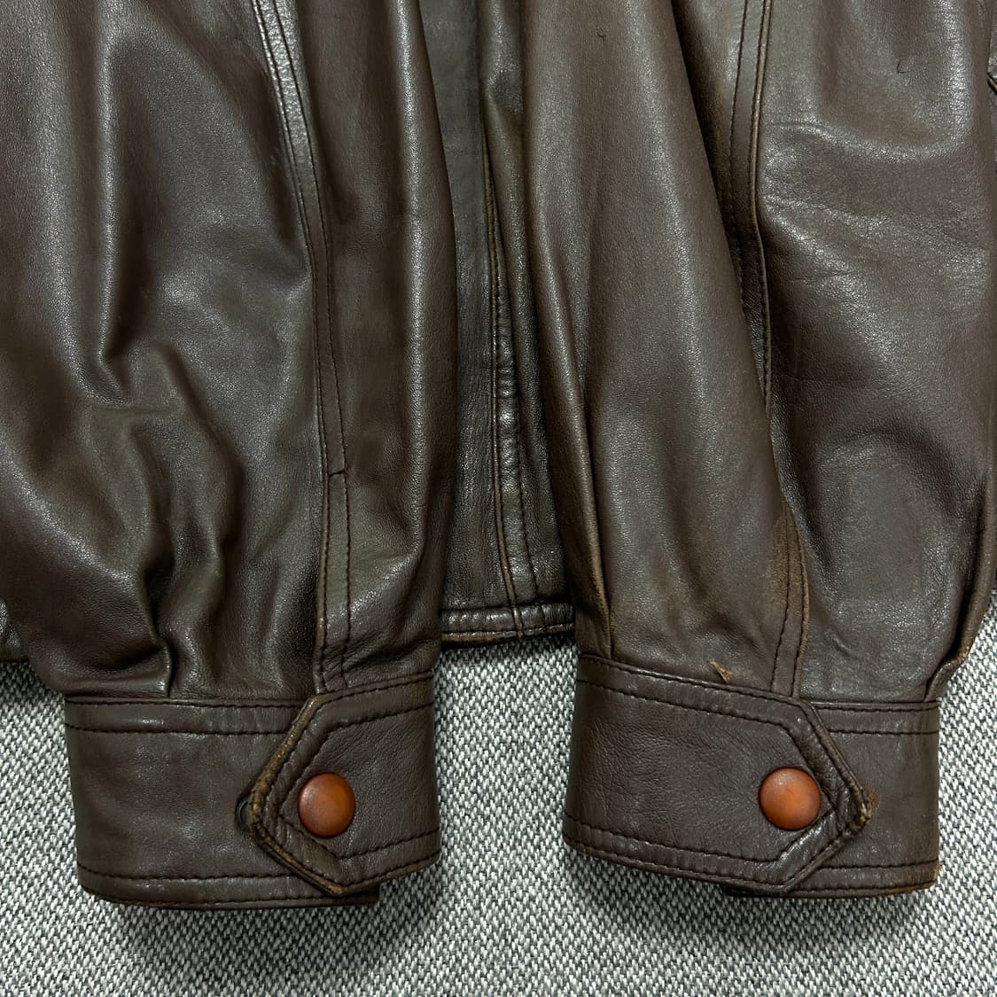 Bally 90s A2 리얼레더 자켓(OS) 상품이미지5