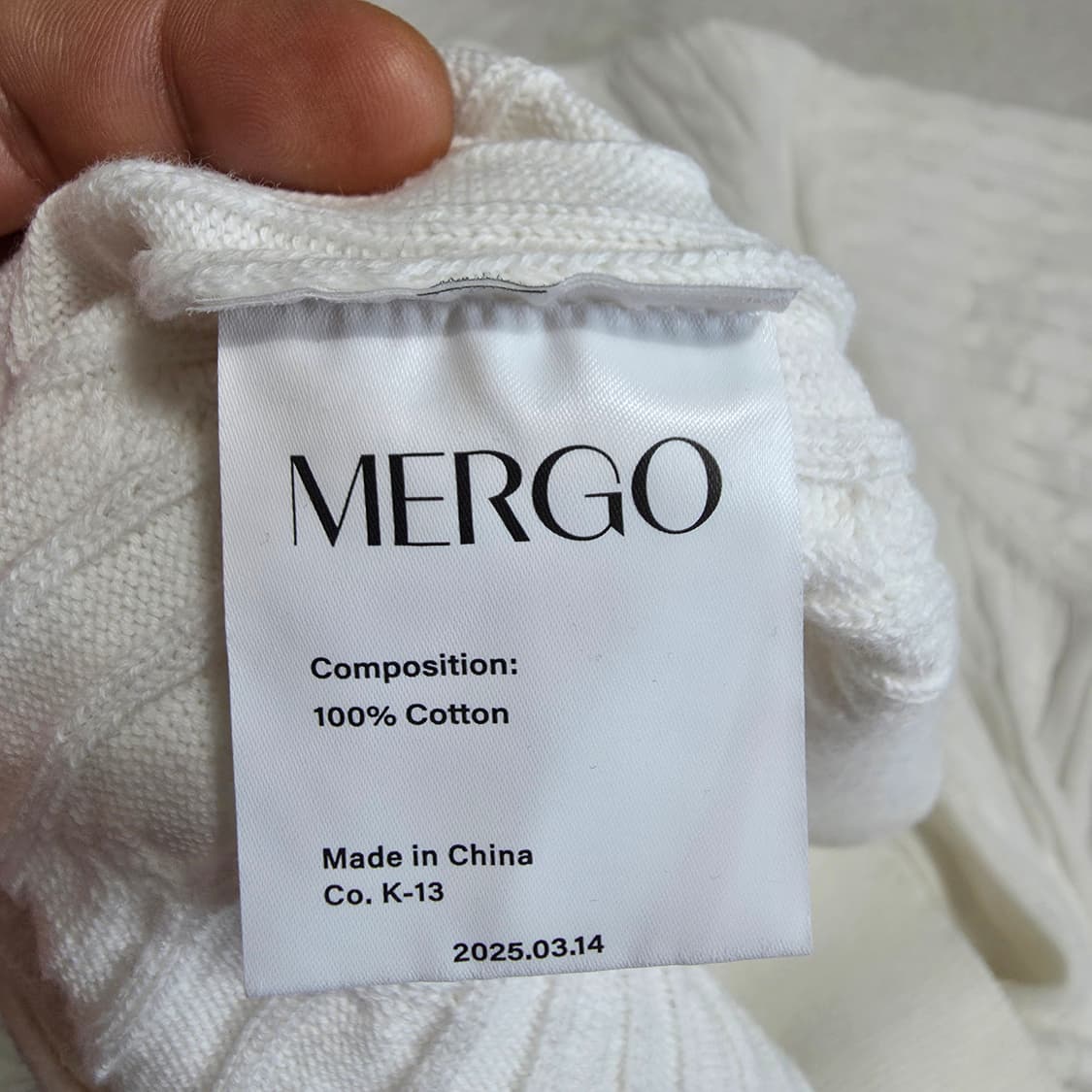 (XL)메르고 케이블 라운드넥 반팔 니트  상품이미지5