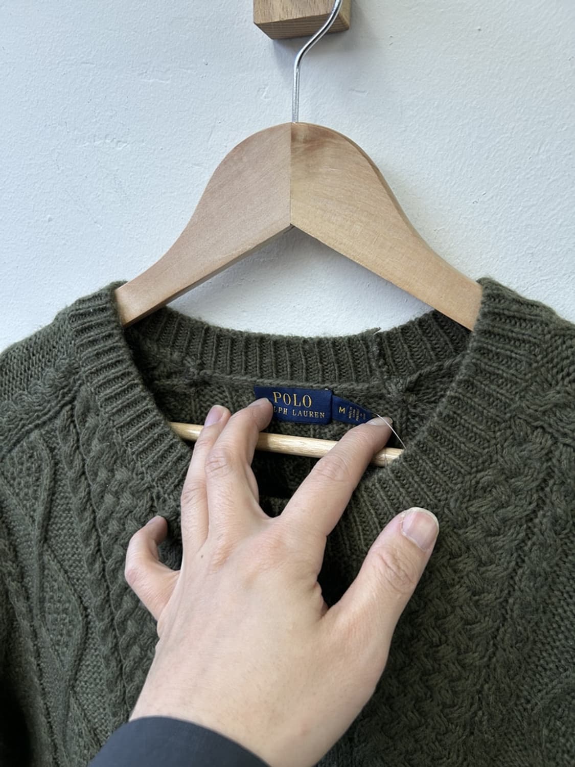 15679 - 폴로 랄프로렌 카키 케이블 니트 상품이미지3