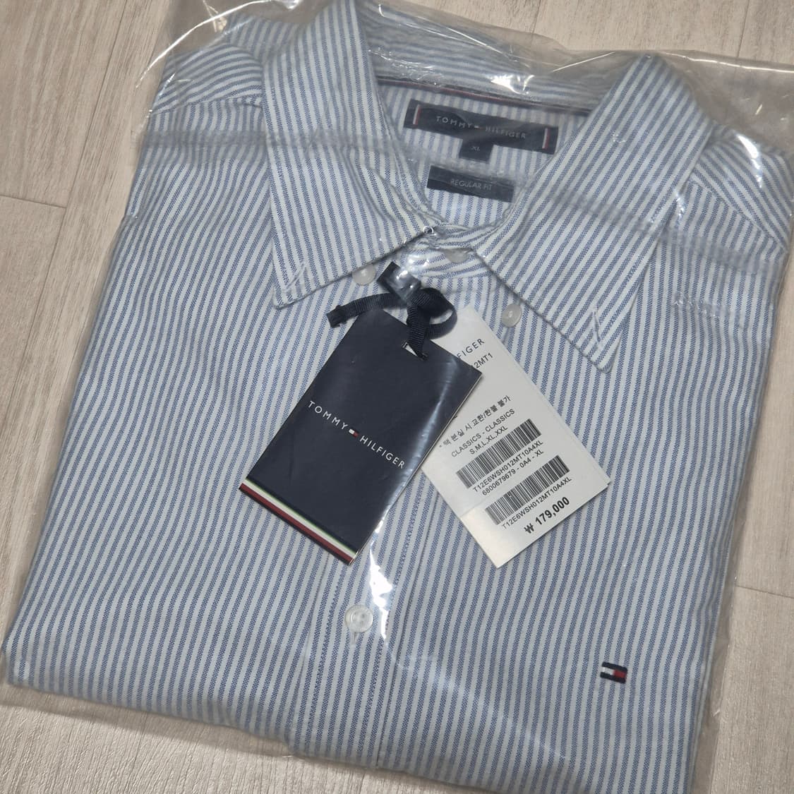 타미힐피거 스트라이프 셔츠 블루 XL 상품이미지1