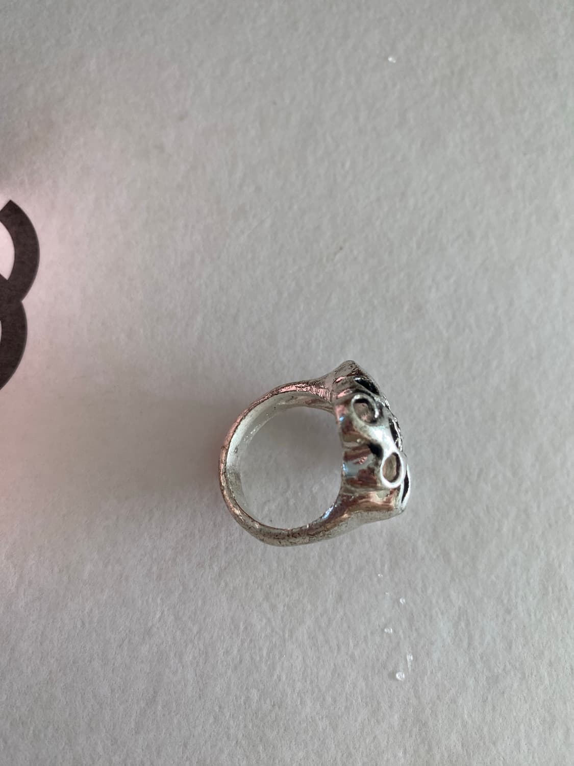 빈티지 스컬 반지 꽃 상품이미지8