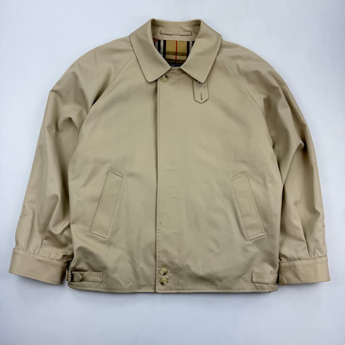 버버리 90s 노바체크 블루종 자켓 상품이미지1