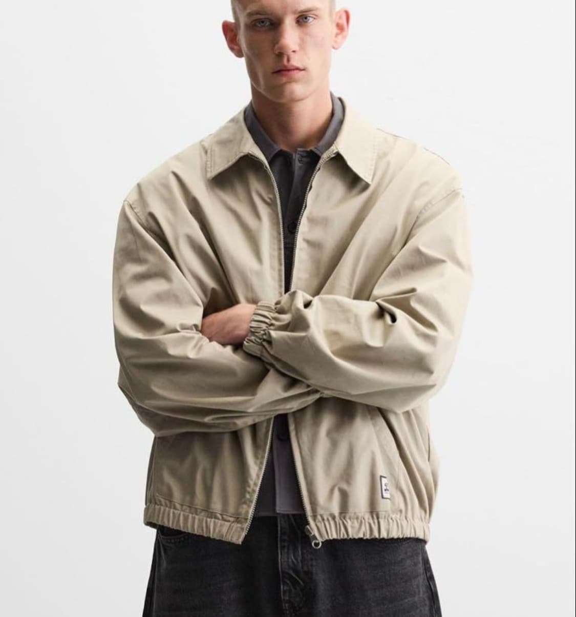 자라 베이지 집업 자켓 M 상품이미지2