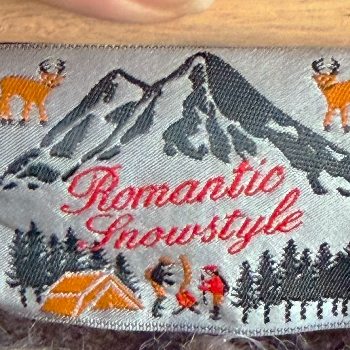 모헤어 우드랜드 아가일 니트 상품이미지4