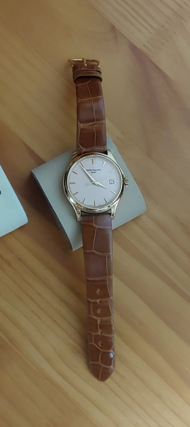 주문제작 엘리게이터 시계 스트랩 / 라이트브라운 상품이미지3