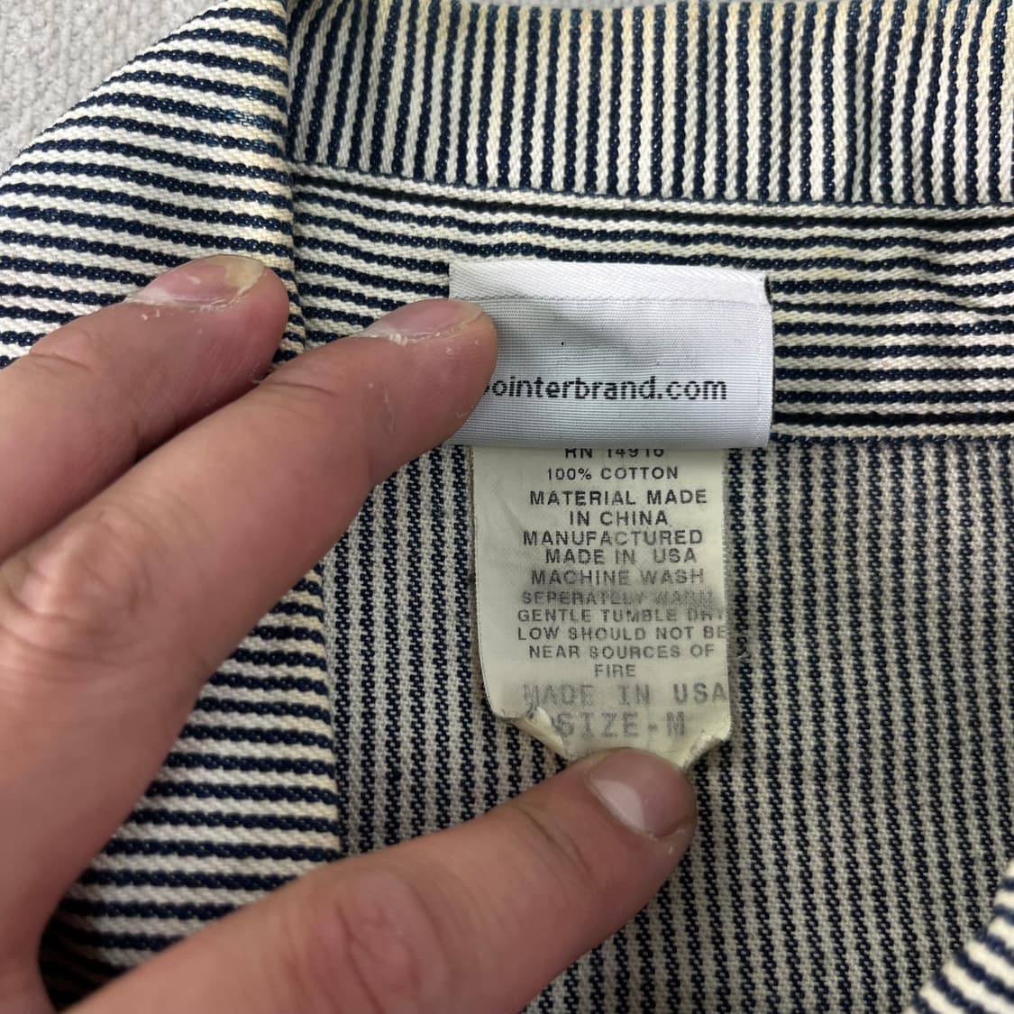 100 포인터 히코리 스트라이프 초어 자켓 상품이미지4