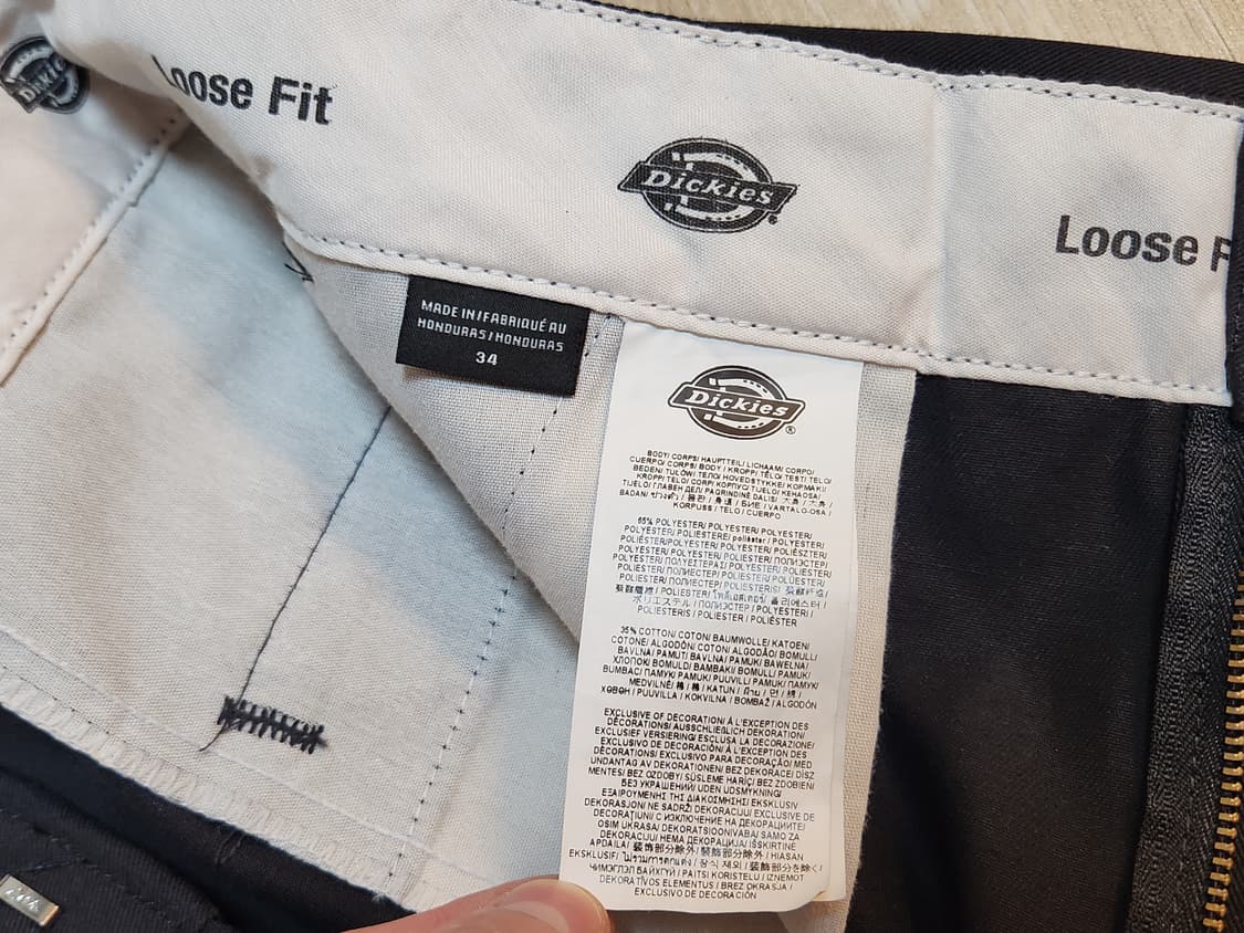 디키즈 루즈핏 버뮤다 팬츠 블랙 34사이즈 상품이미지3