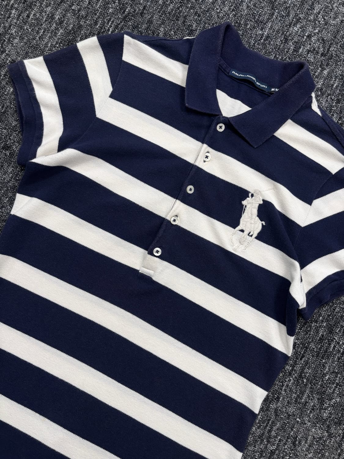 폴로 빅로고 스트라이프 반팔 원피스 상품이미지5