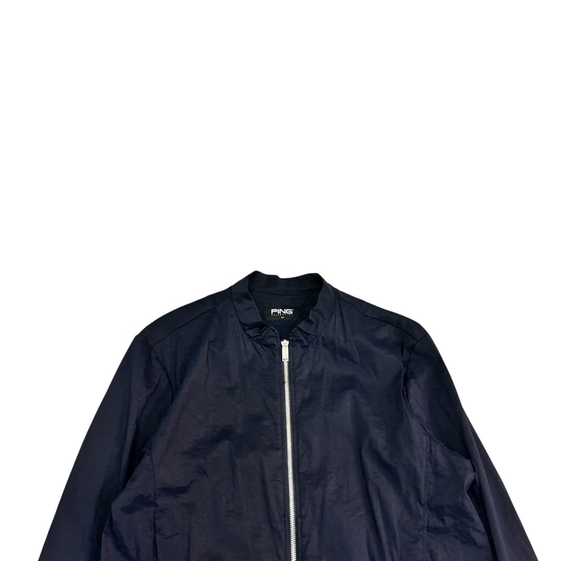 핑 네이비 이중 포켓 바람막이 점퍼 상품이미지2