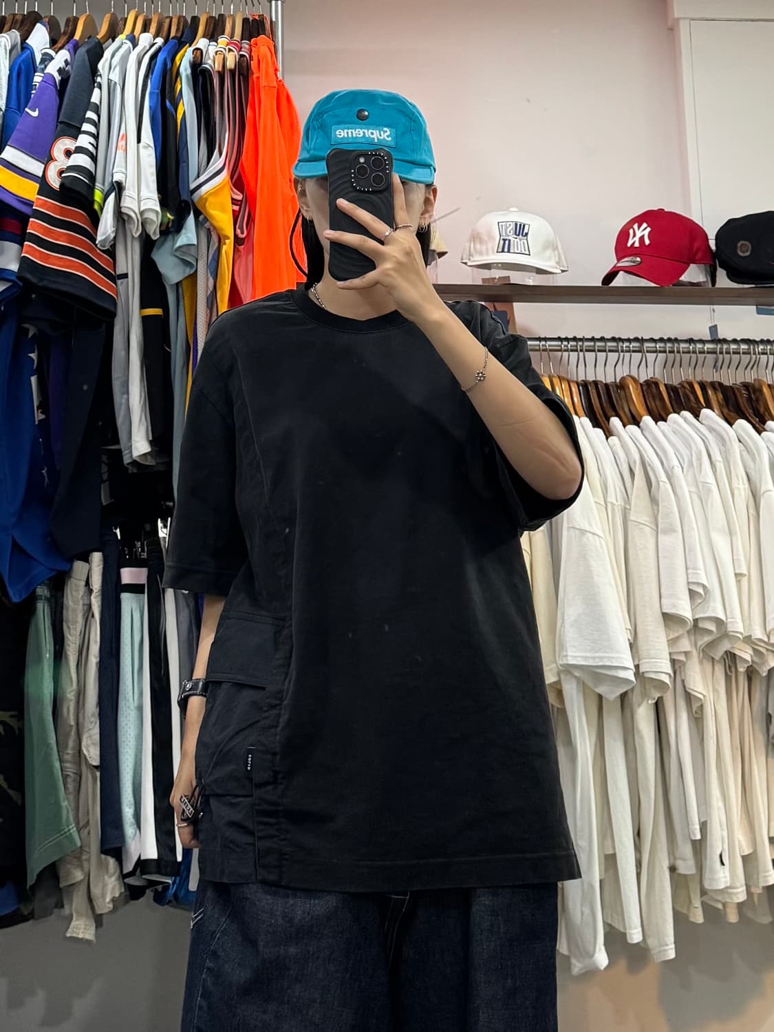 솔리드옴므 사이드 나일론 포켓 반팔 상품이미지7