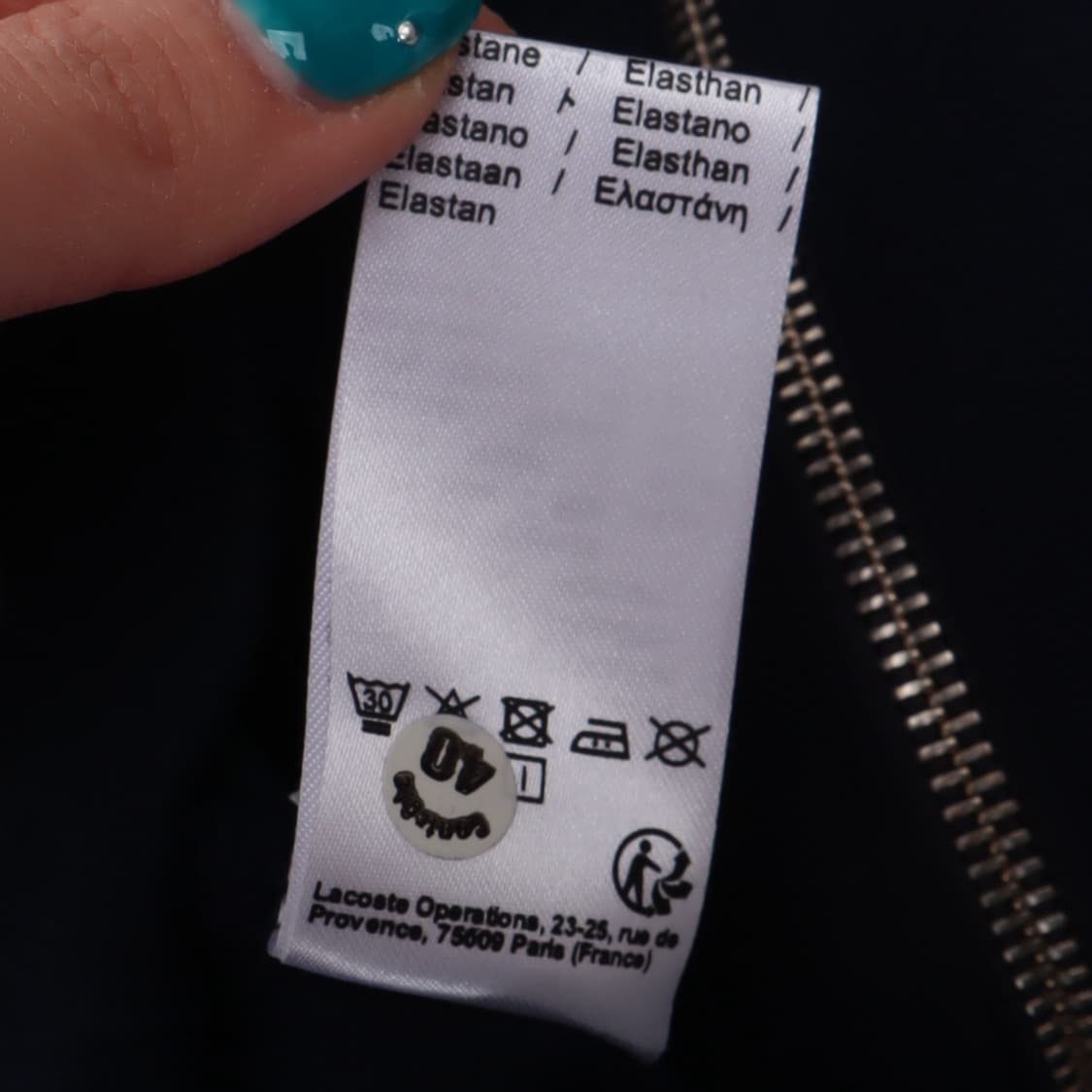 라코스테 네이비 코튼 트랙 집업 자켓 상품이미지10