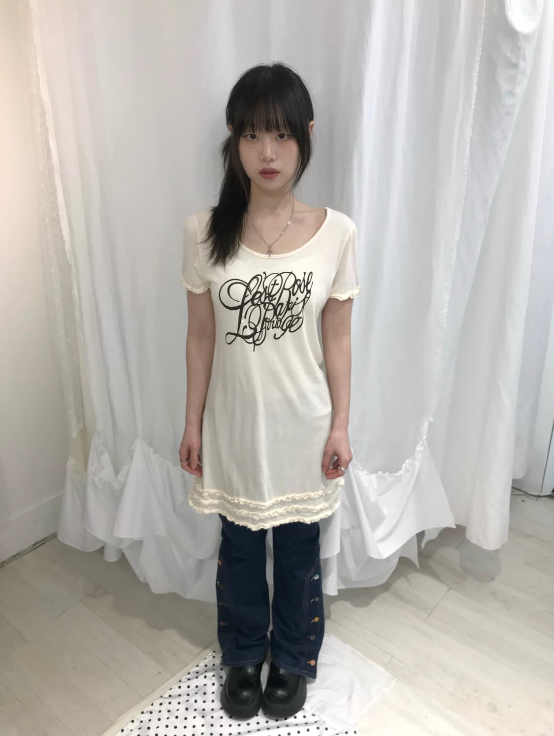 ⊹ Lest Rose Frill Dress 상품이미지3