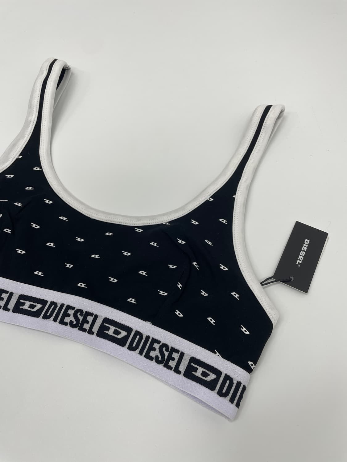 디젤 로고 브라 탑  상품이미지3