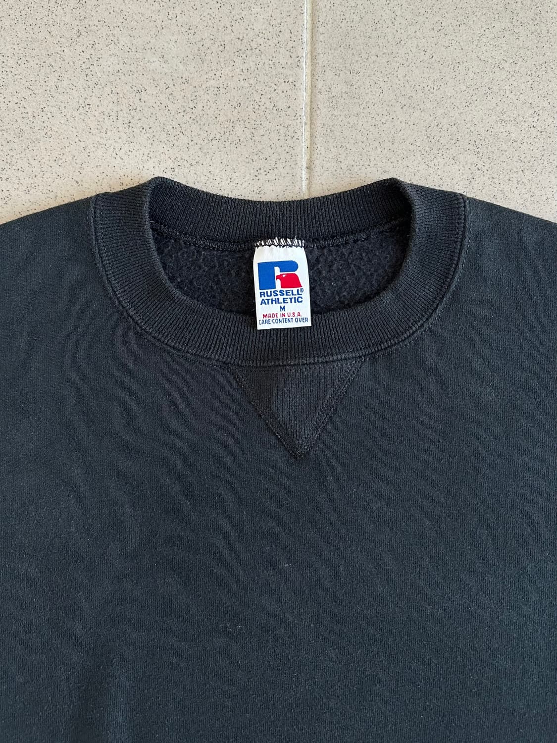 90s 빈티지 러셀 스웻셔츠 블랙 M USA 상품이미지6