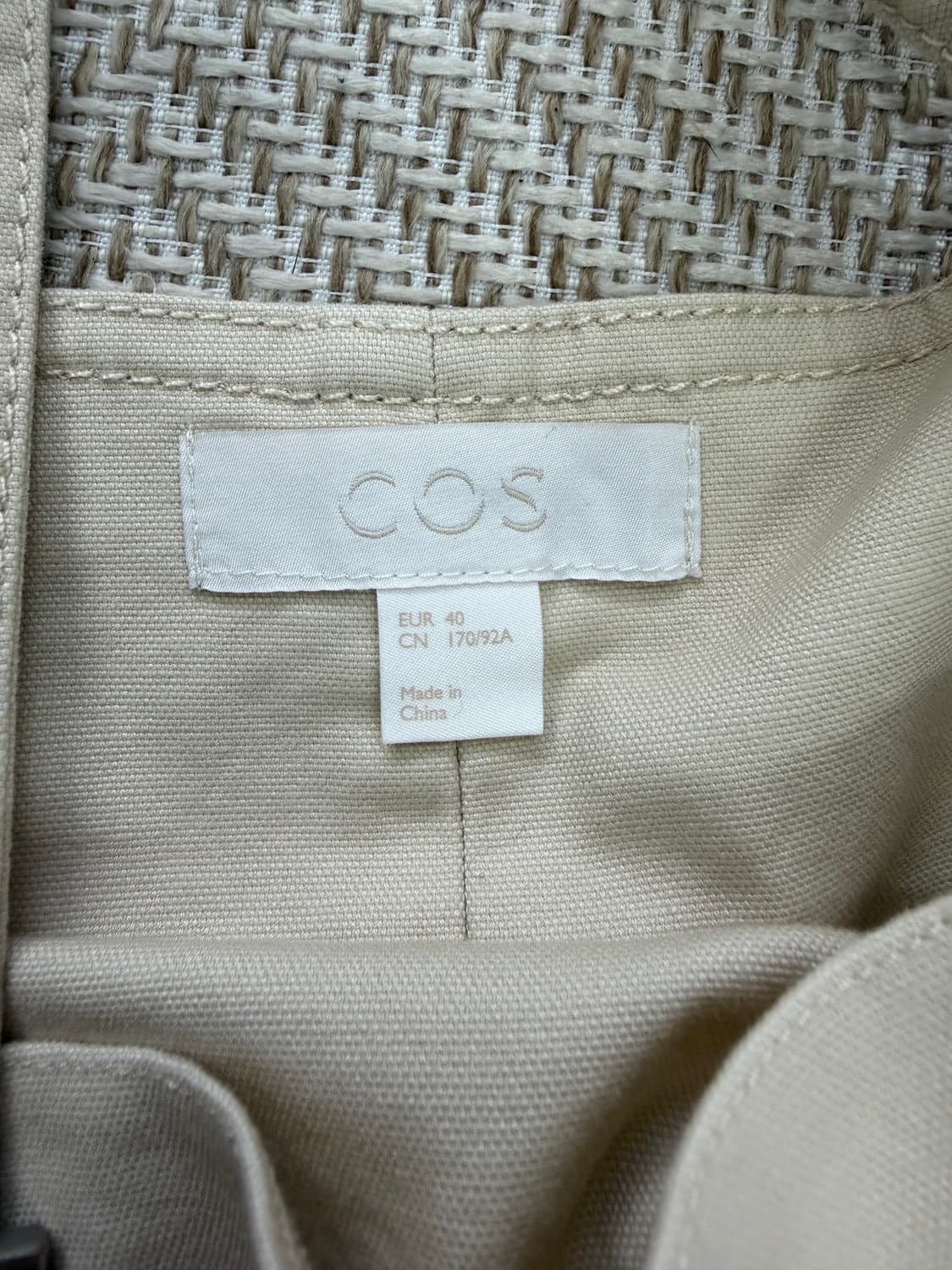 정품) COS 코스 아이보리 면 랩 스커트 원피스 40 상품이미지7