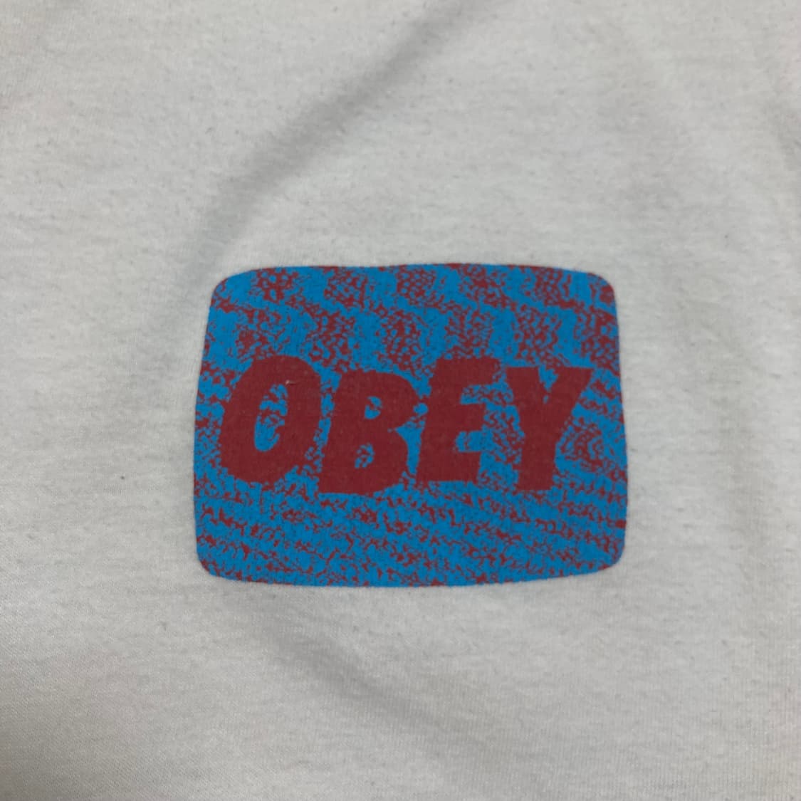 오베이 프린팅 빅로고 화이트 반팔티 상품이미지3