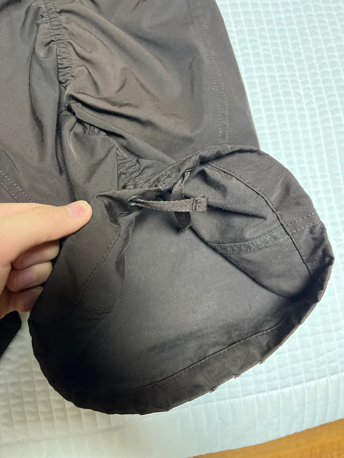 [S] 노우웨이브 나일론 유니섹스 퍼커링 팬츠 브라운 상품이미지7