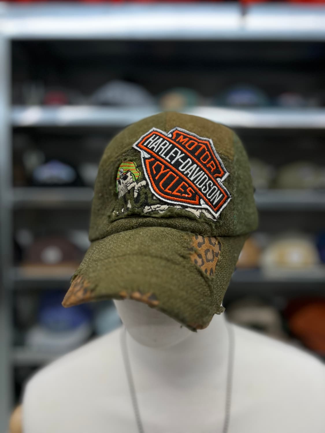 스타일 밀리터리 스컬 군모 상품이미지1