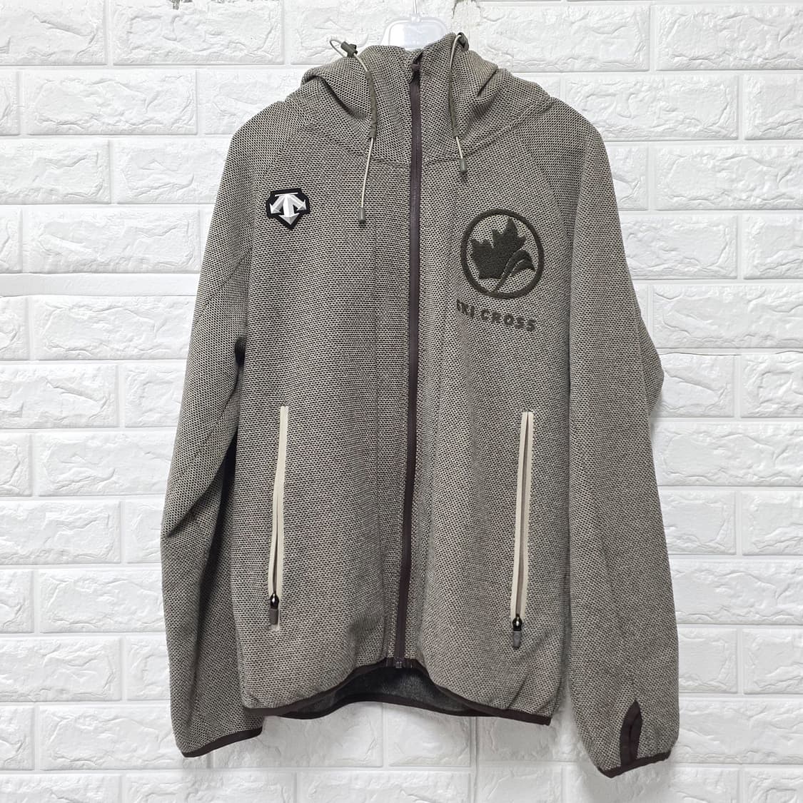 택포// 데상트 크로스 후드집업 / 팬츠 세트 M 상품이미지1