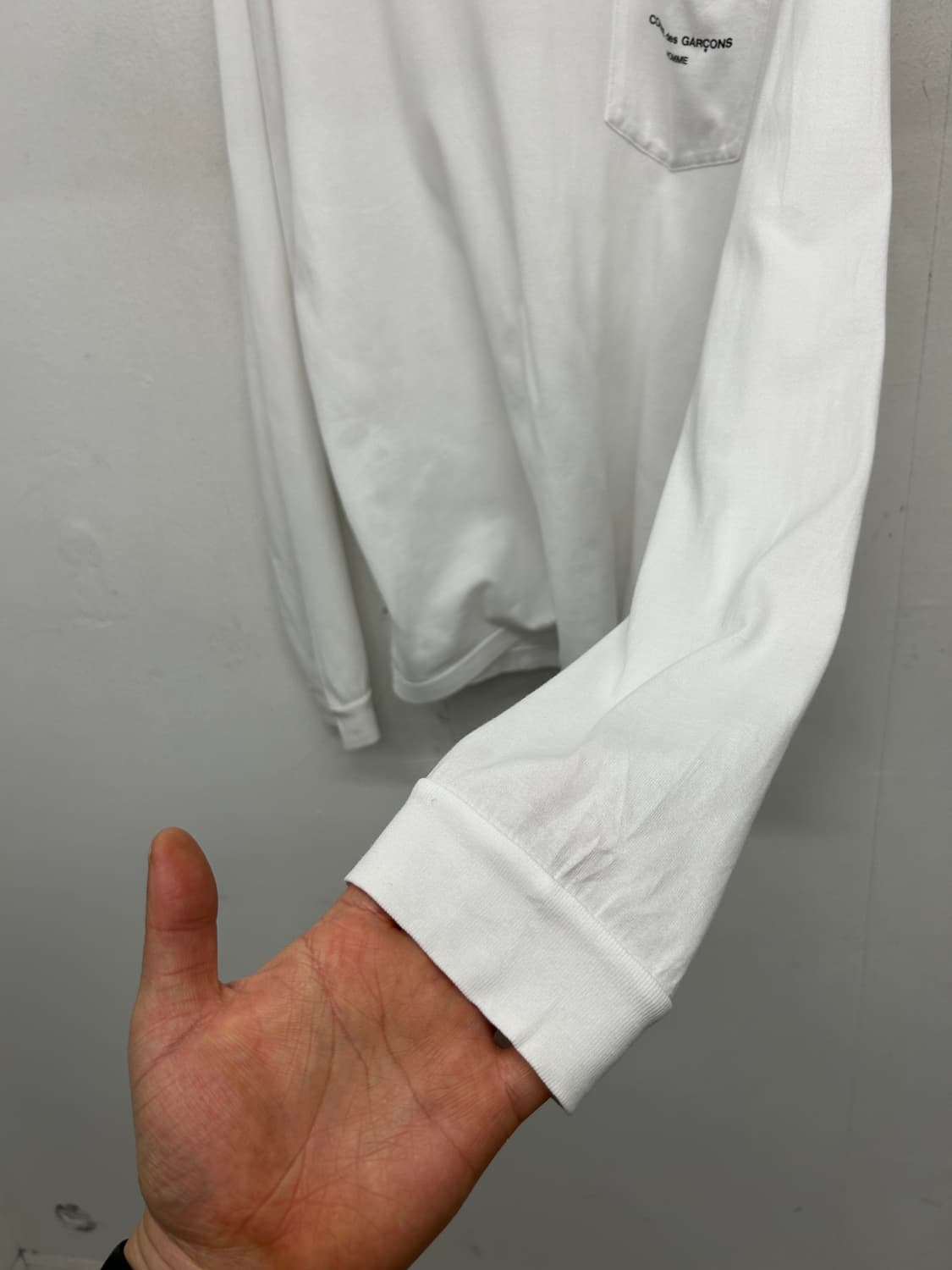 꼼데가르송 화이트 포켓 롱 슬리브 상품이미지4