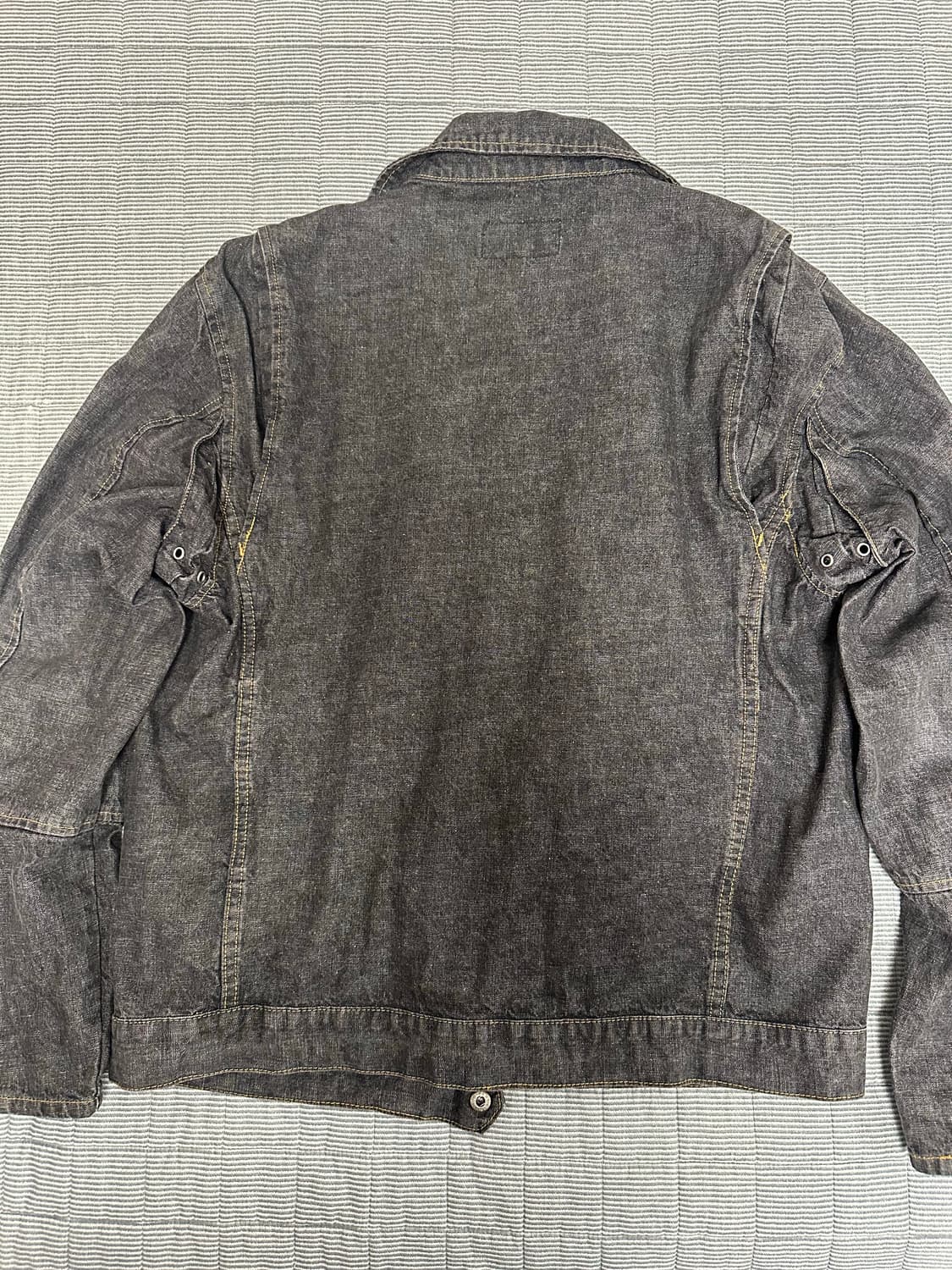 일본 빈티지 정글스톰 데님 라이더 자켓 L 상품이미지4