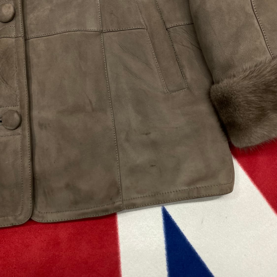 양가죽 스웨이드 밍크 코트 100 상품이미지4