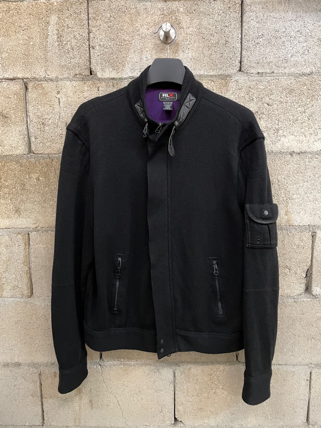 RLX 랄프로렌 니트 라이더 자켓 상품이미지1