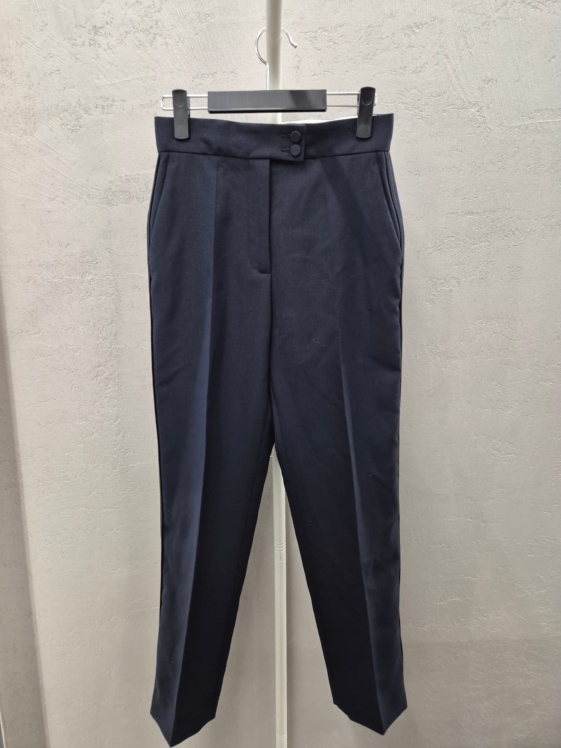 산드로 네이비 슬랙스 36 상품이미지2