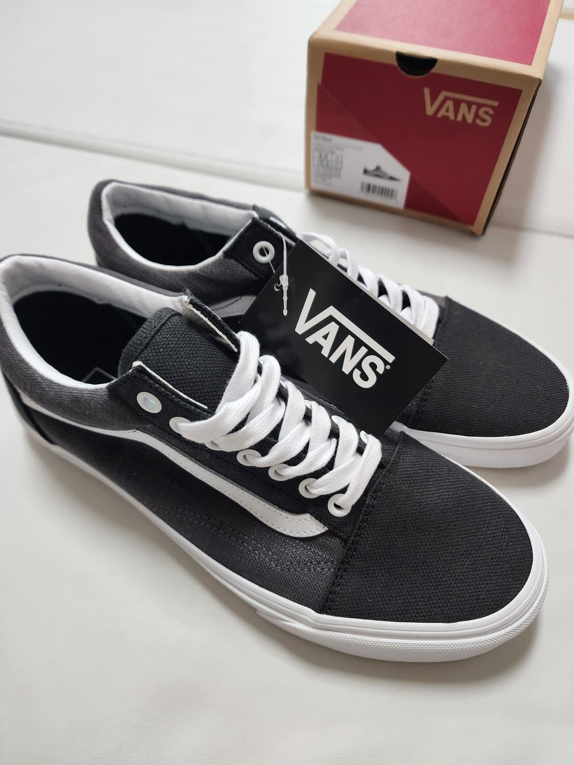 반스올드스쿨블랙써머린넨270사이즈 상품이미지7